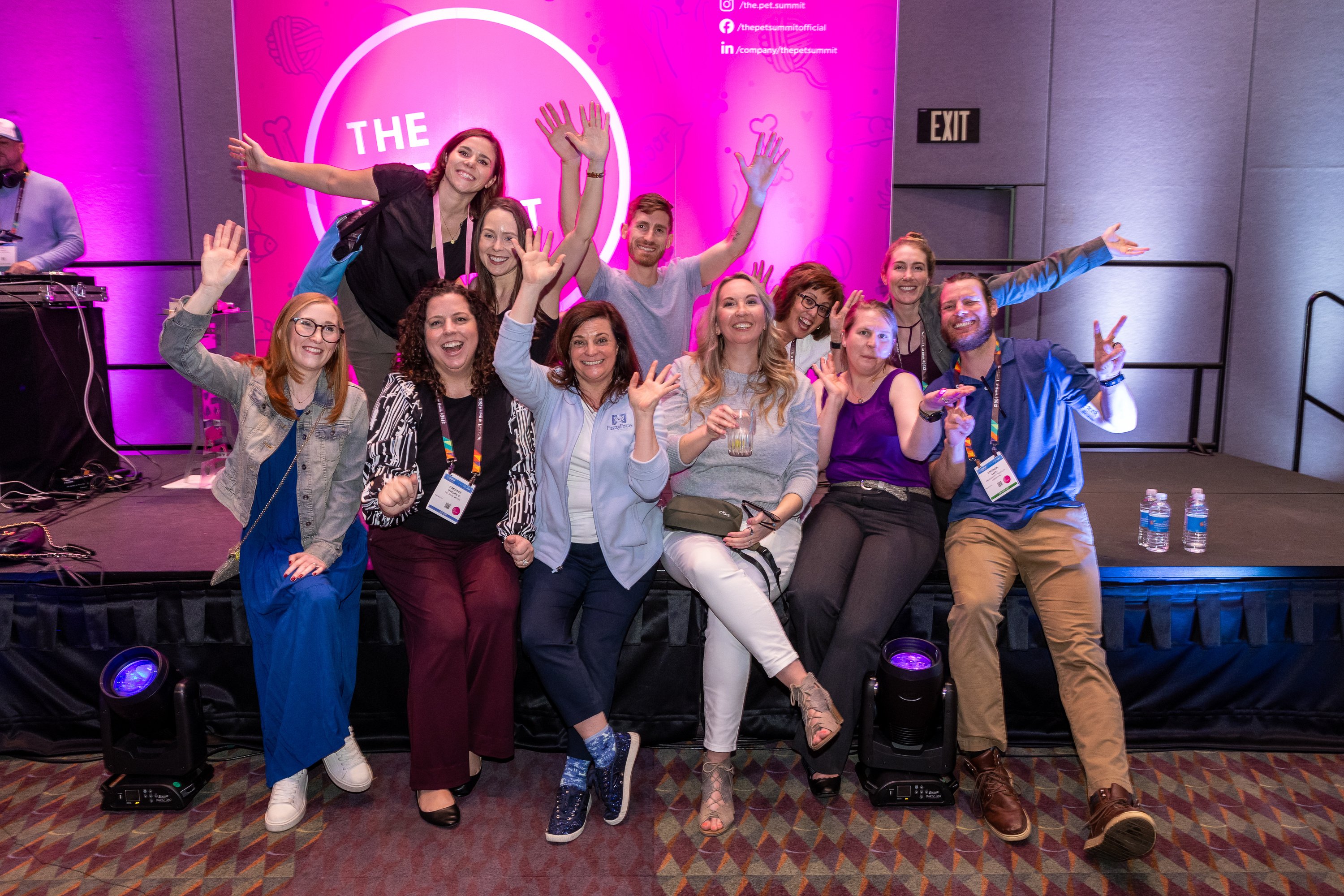 Group of Pet Summit Attendees at the After Hours Party